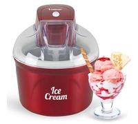 BEPER P102GEL002 Heladera refrigerada, Máquina para hacer helados, Prepara helados, sorbetes y yogur helado, Recipiente frigorífico de aluminio con doble aislamiento, Capacidad 1,8 L, Heladera