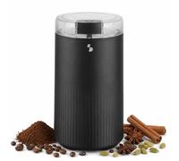 BEPER P102ROB120 Molinillo Eléctrico de Café de 200 W, con Cuchillas de Acero Inoxidable, Capacidad de 60 g, para Granos de Café, Especias y Semillas, Negro
