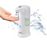 Beper P201UTP004 Dispensador automático jabón y gel desinfectante, , Dispensación ajustable, Sensor de precisión, Protección anti-caída, Capacidad de 370ml, Blanco