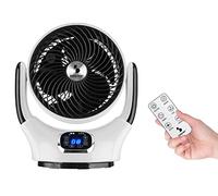 BEPER P206VEN260 Ventilador Silencioso Digital con Rotación Automática Inteligente - Ventilador de Mesa, 12 Velocidades, Temporizador de 12 Horas