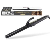 BEPER P301PIS002 Rizador de cerámica de 25 mm, plancha para rizos suaves y ondas perfectas, calentamiento rápido a 190 °C, cable giratorio de 360 °, punta fría