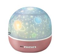 BEPER Proyector de Estrellas para Niños, Luz Nocturna de Cúpula LED, Proyección Temática de Espacio y Animales, Rotación Automática, Cable USB incluido