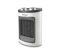 BEPER RI.080 Termoventilador cerámico de bajo consumo, 1500W, termoventilador eléctrico con protección térmica, Blanco