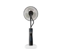 BEPER VE.510 - Ventilador Nebulizador, Silencioso, Oscilante, 3 velocidades y 3 Modalidades, con Temporizador y Ruedas, Mist Fan, Blanco y Negro