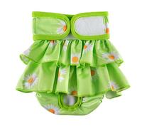 BePetMia Pañales Lavables para Perras, Pañales Reutilizables para Perras en Celo, Female Dog Diapers Sanitarios Altamente Absorbentes (XL: 60-82cm, Verde)