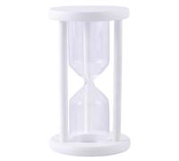 bephible Decoración de reloj de arena hecha a mano, marco de madera vacía estable, temporizador de arena rellenable, vidrio autollenable, vintage, para el hogar, oficina, escritorio, adorno de