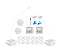 bephible Kit de soporte de arco para globos, con forma de flexión libre, estable y fiable, soporte de globo de medio arco para accesorios de fiesta de boda A