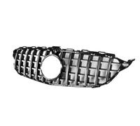 BEPHON Car Styling Parrilla Central para Merc&edes W205 Clase C C200 C300 C43 AMG 2019-2021 Parrilla Delantera (Color : Silver)