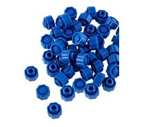 bepisof 140 tapas de jeringa azules de 7 mm, tapas de plástico reutilizables para sellado y prevención de fugas, perfectas para pegamento, pintura, adhesivo y revestimientos conformes