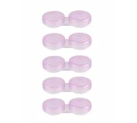 bepisof Paquete de 5 fundas semitransparentes para lentes de contacto, contenedor portátil para lentes de contacto