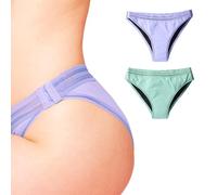 Beppy Bragas menstruales 2 Unidades - Ropa Interior Menstrual para Flujo Medio o Leve - Calzones absorbentes Siren (S)