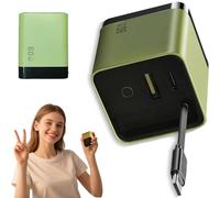 Beproudlevel 3 in 1 Charger Retractable 80w MAX Fast, with Type C Cable and 2 USB Ports, Mobile Phone Tablet Charger and Power Retractable Adapter (1pcs,Green)
