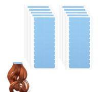 BEPSYOM 120 Piezas Cinta Adhesiva para Extensiones de Pelo, Repuestos de Adhesivo para Extensiones, Pelucas y Prótesis Capilares (Azul)