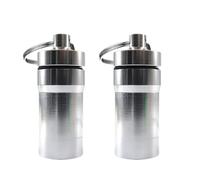 BEPSYOM 2 Ceniceros Portátiles, Impermeables y Antiolores, Multifuncionales para Uso en Exteriores y Actividades Recreativas Plata
