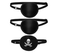 BEPSYOM 3 Máscaras Oculares Ajustables para Adultos y Niños, Reutilizables, Para Uso Diario, Regalo, Corrección Visual Ajustable, Máscaras Oculares Individuales para Niños