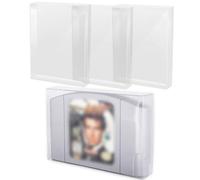BEPSYOM 4 Pcs Fundas Protectoras Transparentes para Cartuchos de Juegos N64