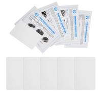 BEPSYOM 5 Piezas Tarjetas de Limpieza CR80, Limpiador de Lector de Tarjetas de Doble Cara, Tarjetas de Limpieza de Terminal Deslizante POS -CR80 Limpiador de Chips de Tarjetas (Blanco)