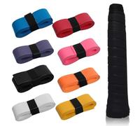 BEPSYOM 8 Pcs Grip Antideslizante para Raquetas de Tenis, Badminton y Squash, Overgrips Perforados para Mejor Transpirabilidad y Comodidad