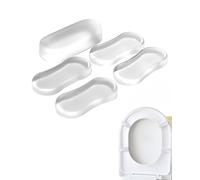BEPSYOM Topes para Asiento de Inodoro, Pack de 10 Amortiguadores Universales con Adhesivo Extra Fuerte, Solución Definitiva contra Ruido Seco y Protección Antiarañazos