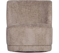 BePureHome Sillón giratorio de terciopelo gris arena