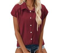Bequeme Damenhemden für den Alltag. Locker sitzende Freizeitoberteile, Perfekt für Frühling, Sommer und Herbst. Ideal zu Jeans. Entspanntes Design für mühelosen Stil., Rd1, S