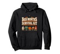 ber Months Survival Kit Caffeine Pumpkins Pie Festive Chaos Sudadera con Capucha