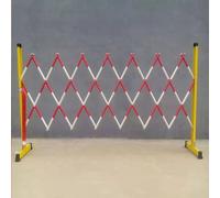 Ber - Valla de metal ajustable para construcción y mantenimiento, 120 x 400 cm, color rojo, perfecta para control de tráfico y gestión de seguridad