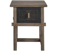 BERAH GETAH Mesita de noche de madera de pino maciza reciclada