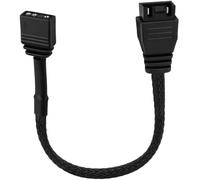 BERANMEY ARGB - Cable adaptador de ventilador de 3 pines de 5 V a RGB de 4 pines, placa base estándar de 5 V y 3 pines ARGB que se convierte a RGB de 4 pines para ventilador NZXT AER RGB, 15 cm