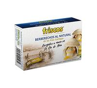 Berberechos al natural de las rías gallegas recogidos a mano en la ría de Noia lata 60 g neto escurrido30-40 piezas tamaño mediano