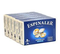 Berberechos al natural Espinaler - Pack de 5 latas de 45-55 - Conservas Gourmet de berberechos - Berberechos en conserva de tamaño mediano para tu aperitivo