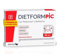 Berberina con Reducose Alcachofa Colina y Cromo - Formula Vegana Sin Gluten Sin Lactosa Sin Azucar - Apoyo Metabolico y Control de Carbohidratos - 60 Capsulas DietformPic Dietmed