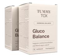 Berberina, Cromo, Pimienta Negra y Morera Blanca - Metabolismo, Azúcar en Sangre - 120 Cápsulas Veganas para 60 Días - Gluco Balance de Tummy Tox
