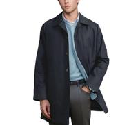 BERCIELY Mens Jacket All-Match Single-Coloured Lapel Comfortable Mens Pocket Jacket Urban Vintage Mens Casual Jacket Fashion Trend Mens Youth Jacket A-Navy M