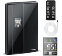 Berdsen - BR-20D Deshumidificador con purificación del aire - Silencioso - Secadora - Con lámpara UV contra la humedad, moho y hongos - Para salón y sótano de hasta 42m³ - Aparato combinado -