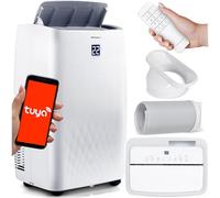 Berdsen Climatizador portátil 5 en 1 14000 BTU - Refrigeración, calefacción, deshumidificación, ventilación, modo de suspensión - Aplicación inteligente Tuya nergética
