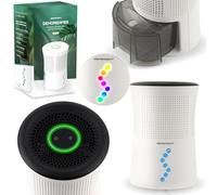 Berdsen Deshumidificador eléctrico deshumidificador silencioso hasta 34 dB depósito de agua 700 ml bajo consumo LED BD-527 Blanco