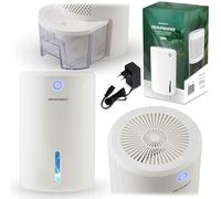 Berdsen Deshumidificador eléctrico deshumidificador silencioso hasta 34 dB, depósito de agua, 800 ml, bajo consumo BD-526, color blanco