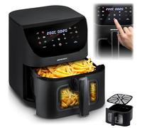 Berdsen Freidora de aire caliente XXL 8L - Airfryer con ventana y pantalla táctil - 1700 W - 12 programas - saludable sin grasa