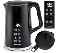 Berdsen Hervidor de agua - 1,7 L - Con ajuste de temperatura - Indicador digital LED de temperatura - Protección contra funcionamiento en seco - Base de 360 ° - Negro