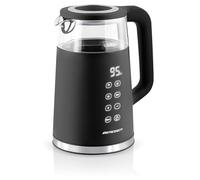 Berdsen Hervidor de agua de acero inoxidable, 1,7 L, capacidad de selección de temperatura, ajuste de temperatura, función de mantenimiento en caliente, panel táctil, 2200 W, doble pared, base pirueta