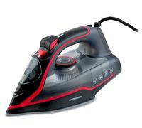 Berdsen Plancha de vapor, 2600 W, 9 en 1, con suela de cerámica, depósito de agua de 230 ml, regulación de vapor precisa, color rojo