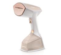 Berdsen Plancha de vapor para viaje, 2000 W, control de vapor, potencia de vapor, 45 g/min, LCD, juego con cepillo, 360 ml, depósito de agua, bolsa de transporte, color beige