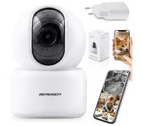 Berdsen Tuya - Cámara IP WiFi 3MP Monitor de bebé con cámara - Giratorio 355°/59° - Modo Nocturno, 4 LED IR, detección de Movimiento, Audio bidireccional, MicroSD