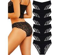 BeReady Bragas Mujer Bragas Sin Costuras Mujer Encaje Invisibles Braguitas Brasileñas Sin Costuras Suaves Transpirables Ropa Interior Paquete de 6