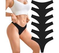 BeReady Pack de 6 Tangas Mujer Algodón - Ropa Interior Suave y Transpirable Sexy para Mujer | Braguitas Diarias Cómodas Que No Marcan (Tallas XS-XL)