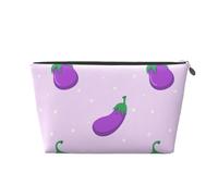 Berenjena Vegetal Fruta, Bolsa de artículos de tocador Bolsa de Maquillaje Bolsa de cosméticos Bolsa de artículos de tocador de Viaje portátil