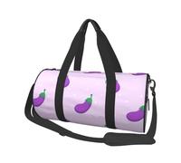 Berenjena Vegetal Fruta, Bolsa de Viaje de Gran Capacidad, Bolso Redondo, Bolsa de Viaje Deportiva, Bolsa de Mano, Bolsa de Fitness