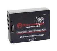 Berenstargh BaterÃa f. Fuji NP-W126S, 1050mAh, 7.2V, Entrada USB-C