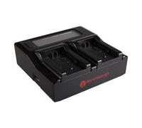 Berenstargh Cargador doble LCD Panasonic VW-VBK180/VBK360/VBT190/VBT380, 4.2V